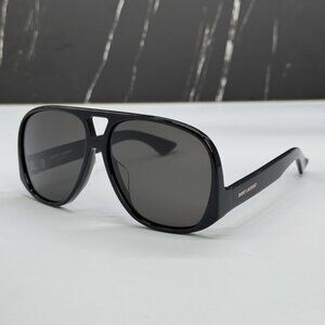 NEW SAINT LAURENT SL652/F SOLACE 001 UNISEX BLACK SUNGLASSES SL 652/F SOLACE 001